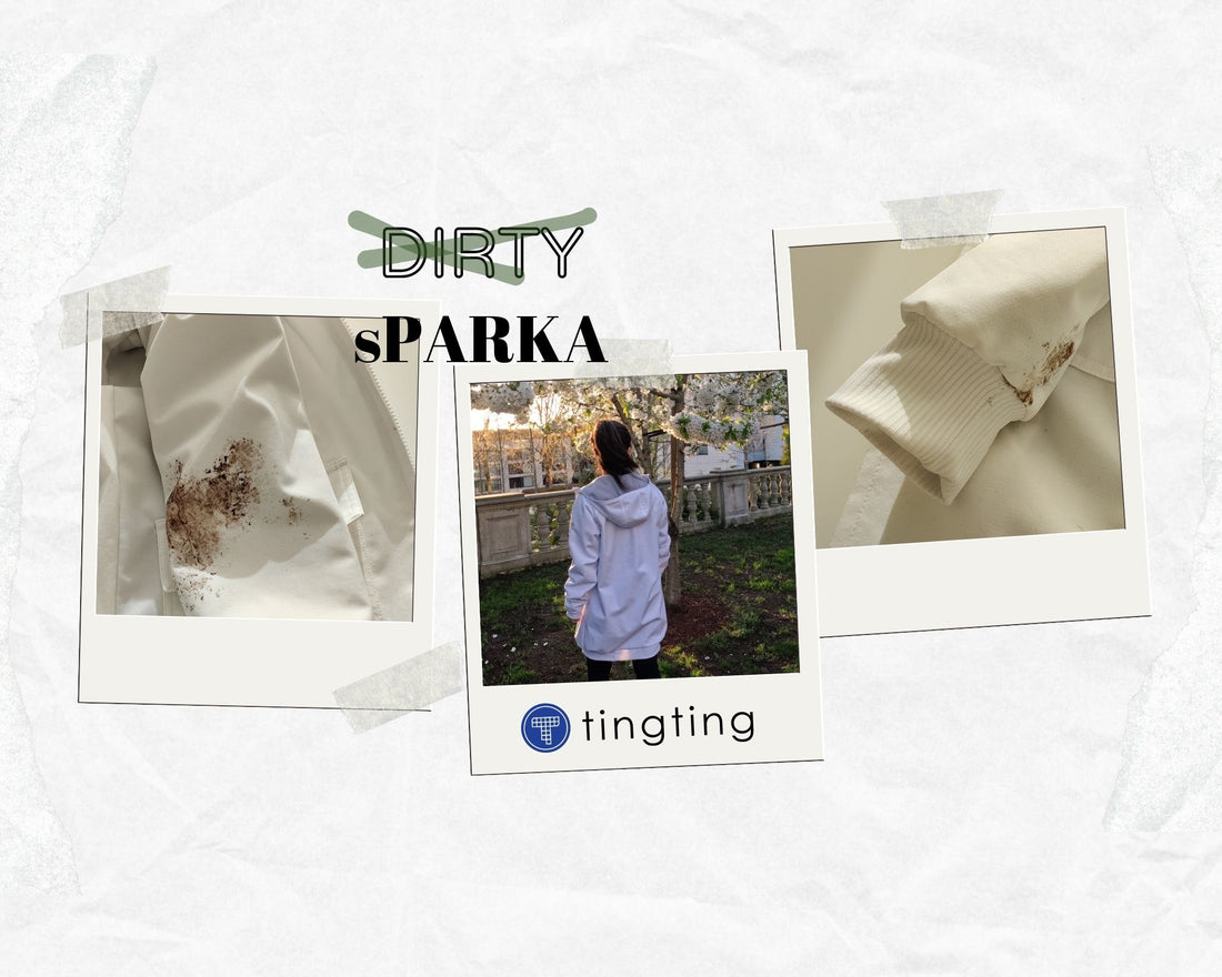 Cleaning your white swim parka
