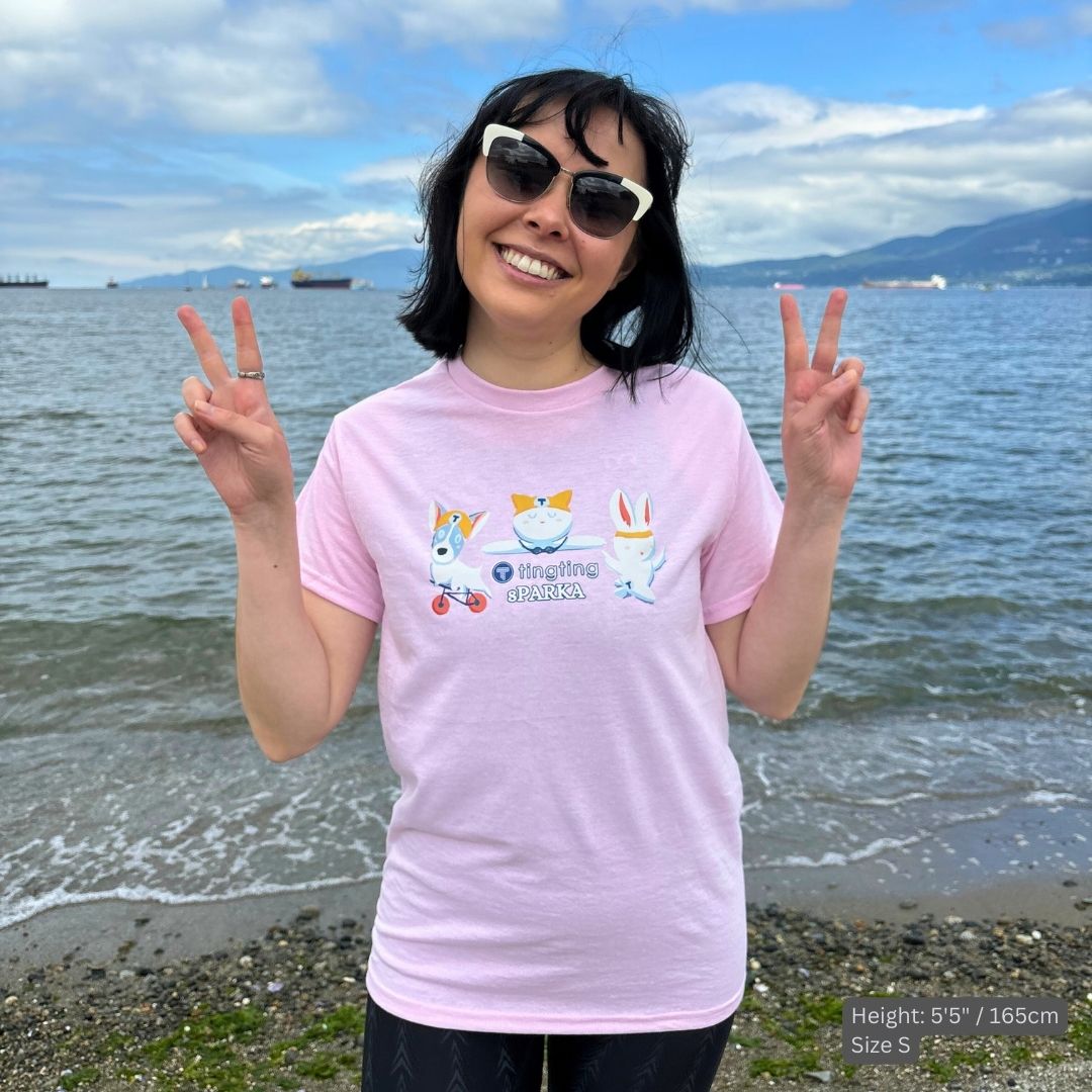 Unisex Crewneck DryBlend T-shirt with Adorable Athletes