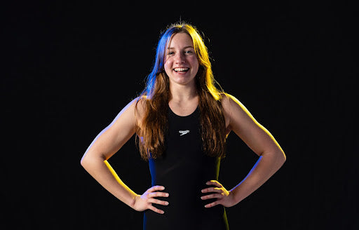 Athlete/swim coach Josie Field tests out Tingting's swim parka